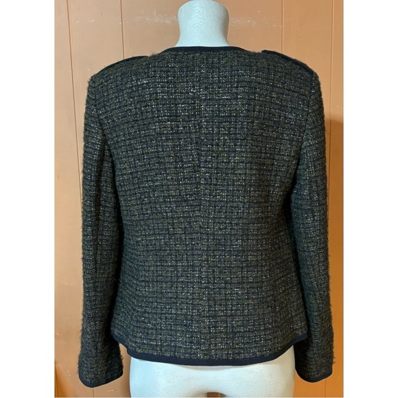 Talbots Tweed Blazer Black Brown & Metallic 8 - Picture 3 of 14